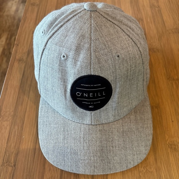O’NEILL YUPOONG CAP UNISEX AUTHENTIC BY NATURE SUPERIOR BY DESIGN GREY ADJUSTAB - Picture 1 of 9